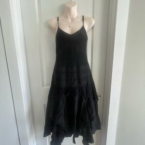 Uptown Girl Black Tiered Dress